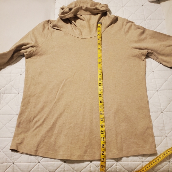 L.L.Bean 100% cotton cowl neck tunic top! Size XL. - Picture 7 of 8
